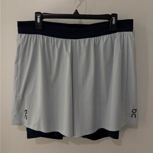 ON Running Blue and Navy Athletic Shorts